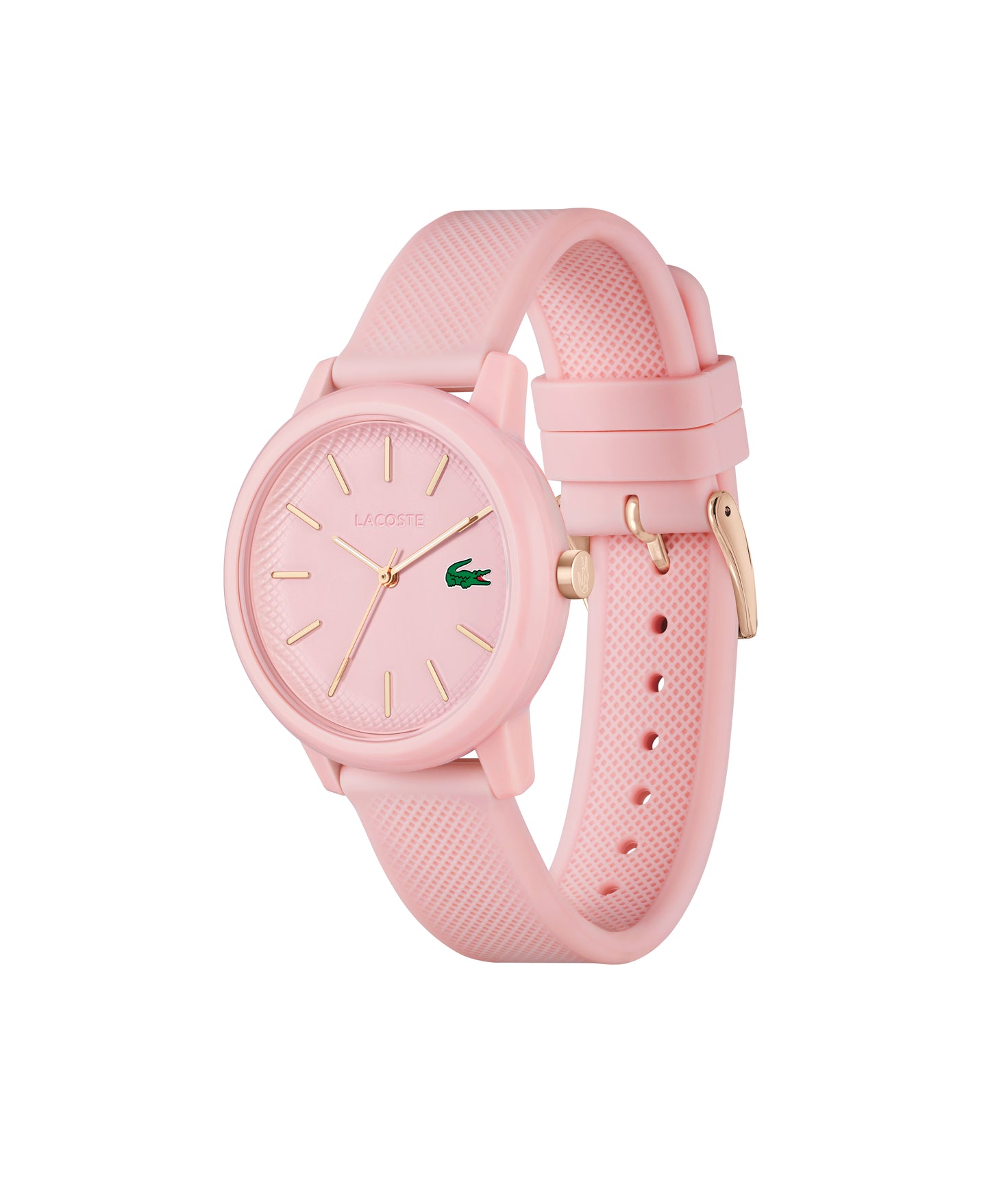 Lacoste L.12.12 Ladies Qtz Basic 36 mm Pink Dial Women Watch 2001213