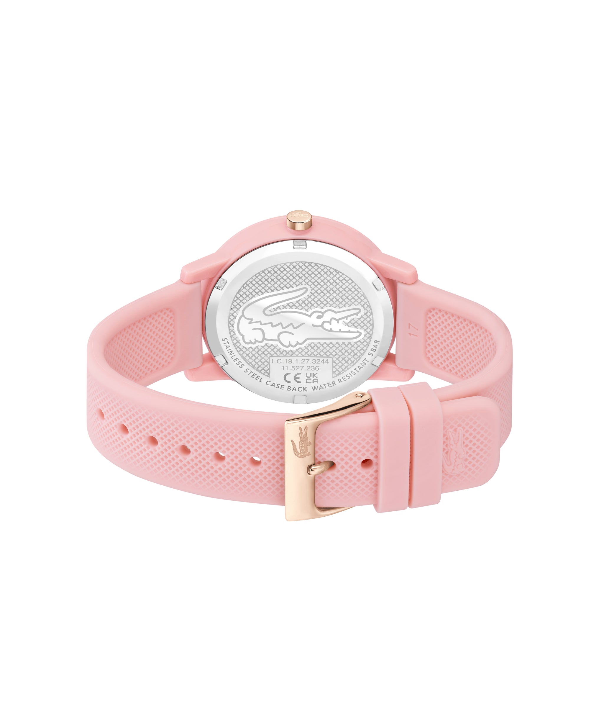 Lacoste L.12.12 Ladies Qtz Basic 36 mm Pink Dial Women Watch 2001213