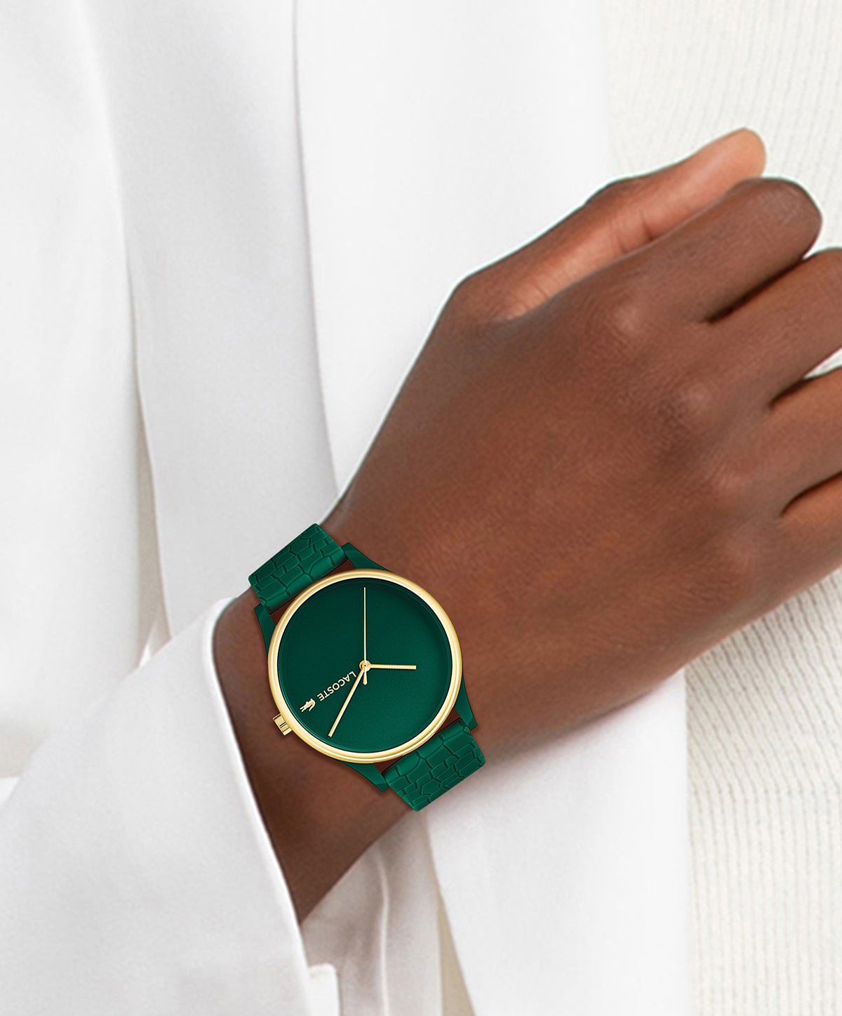 Lacoste CROCODELLE 36 mm Green Dial Women Watch 2001247