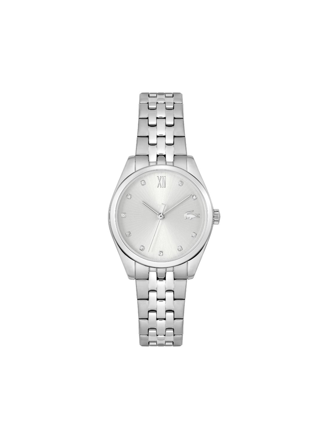 Lacoste Tuilerie Silver White 30 mm Dial Women Analog Watch 2001301