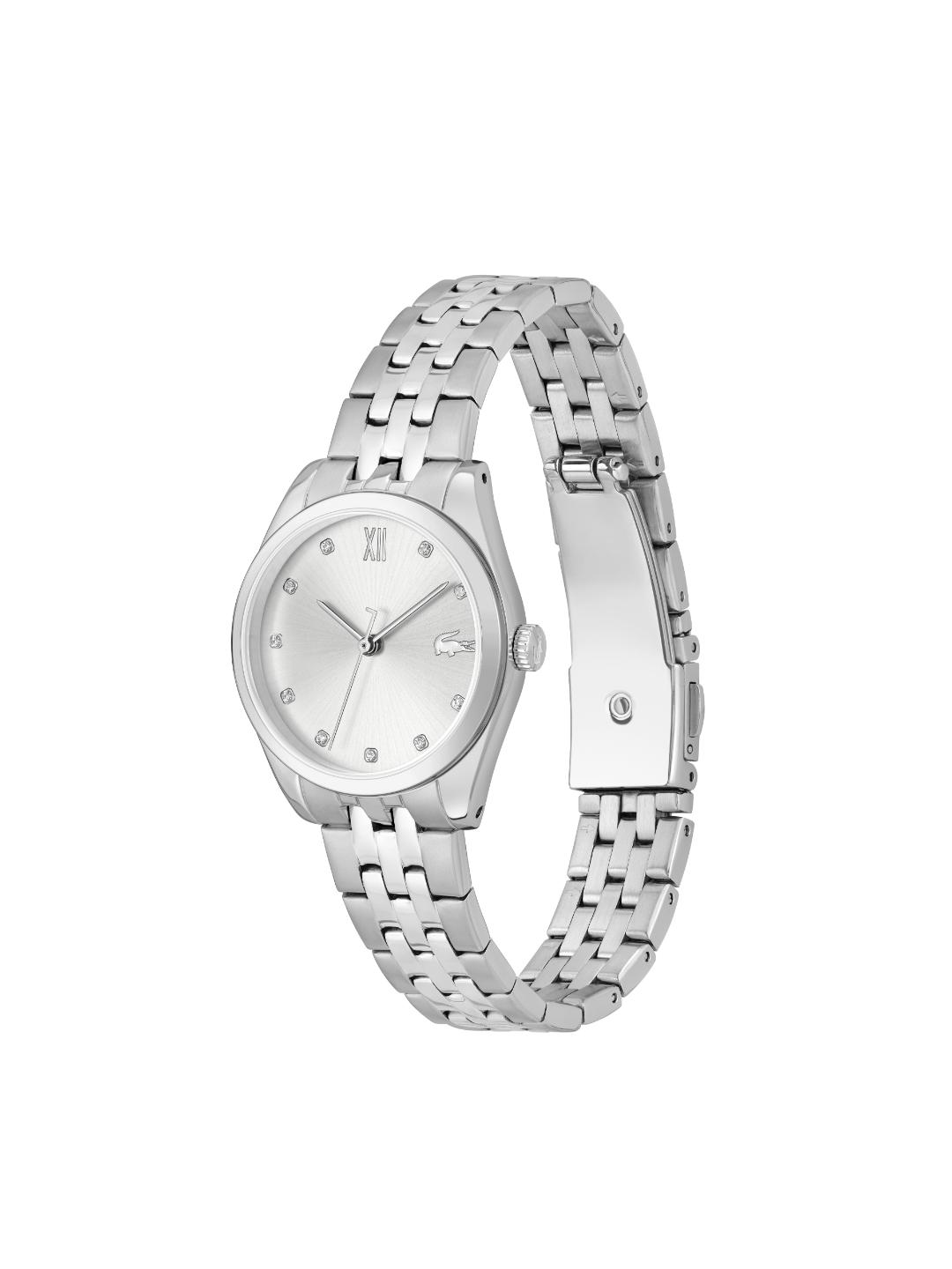 Lacoste Tuilerie Silver White 30 mm Dial Women Analog Watch 2001301