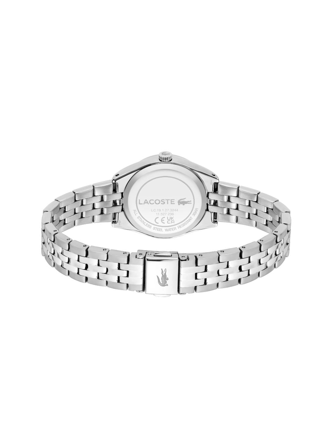 Lacoste Tuilerie Silver White 30 mm Dial Women Analog Watch 2001301
