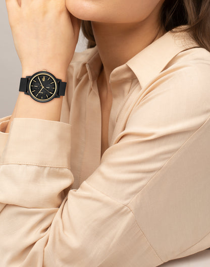 Lacoste LACOSTE.12.12 38 mm Black Dial Women Watch-  2001327