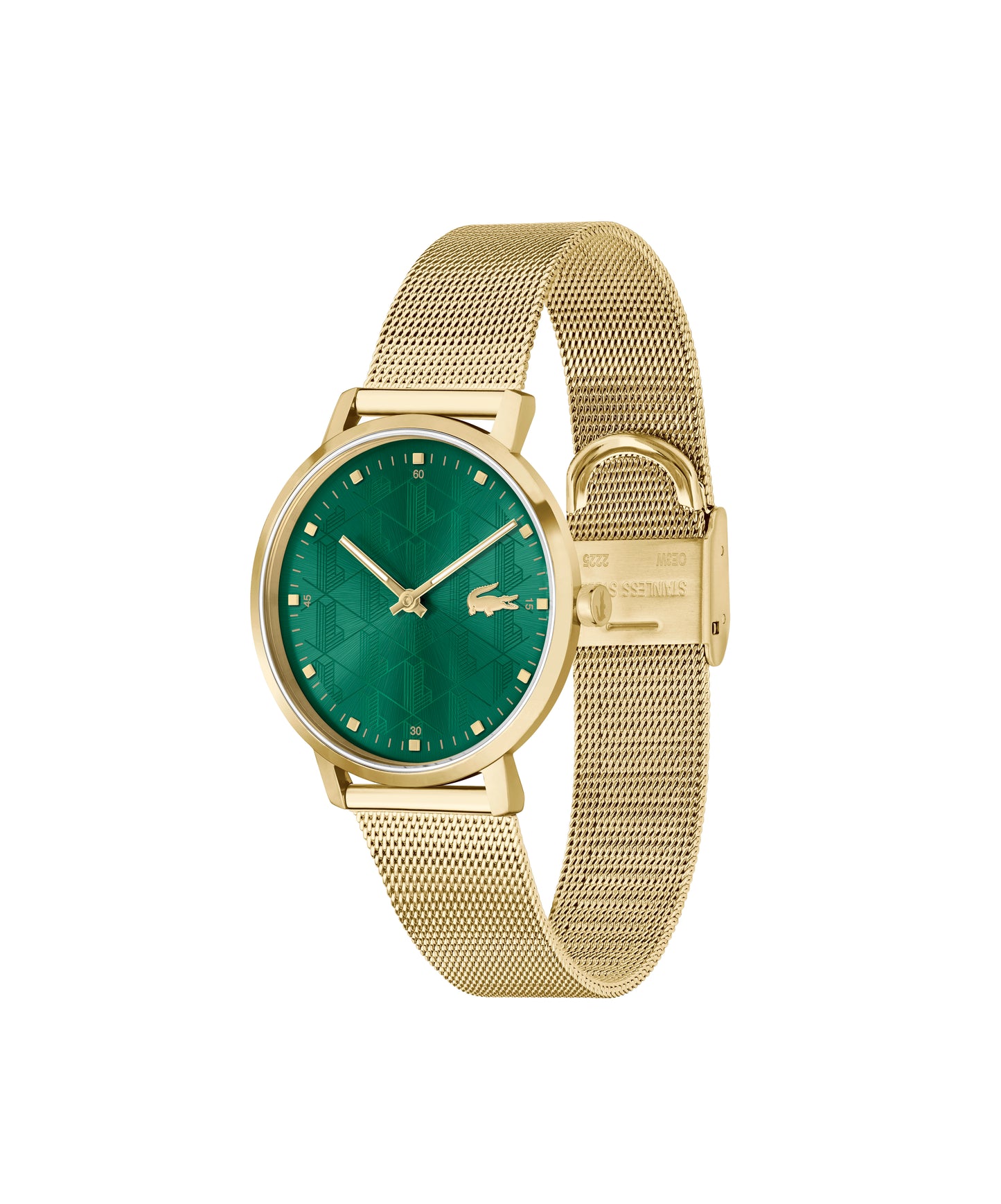 Lacoste CROCORIGIN 35 mm Green Dial Women Watch-  2001356