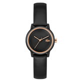 Lacoste L.12.12 SWIFT 28 mm Black Dial Women Watch 2001436