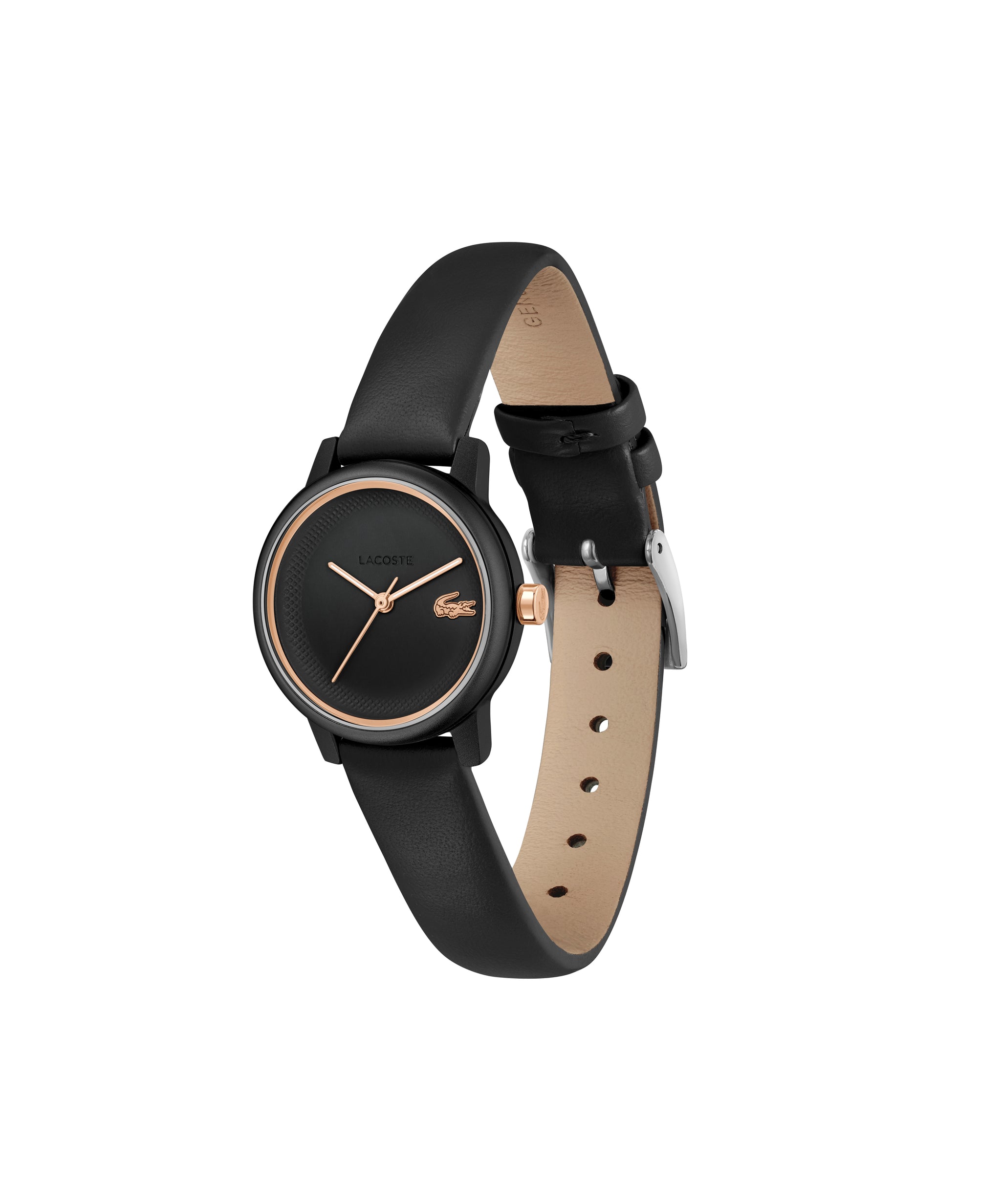 Lacoste L.12.12 SWIFT 28 mm Black Dial Women Watch 2001436