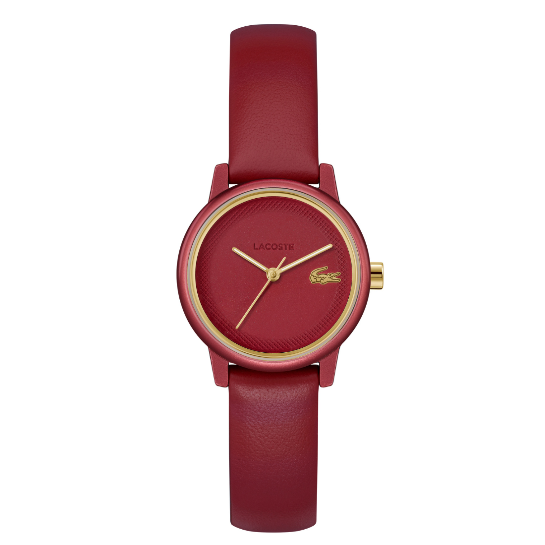 Lacoste L.12.12 SWIFT 28 mm Red Dial Women Watch 2001439