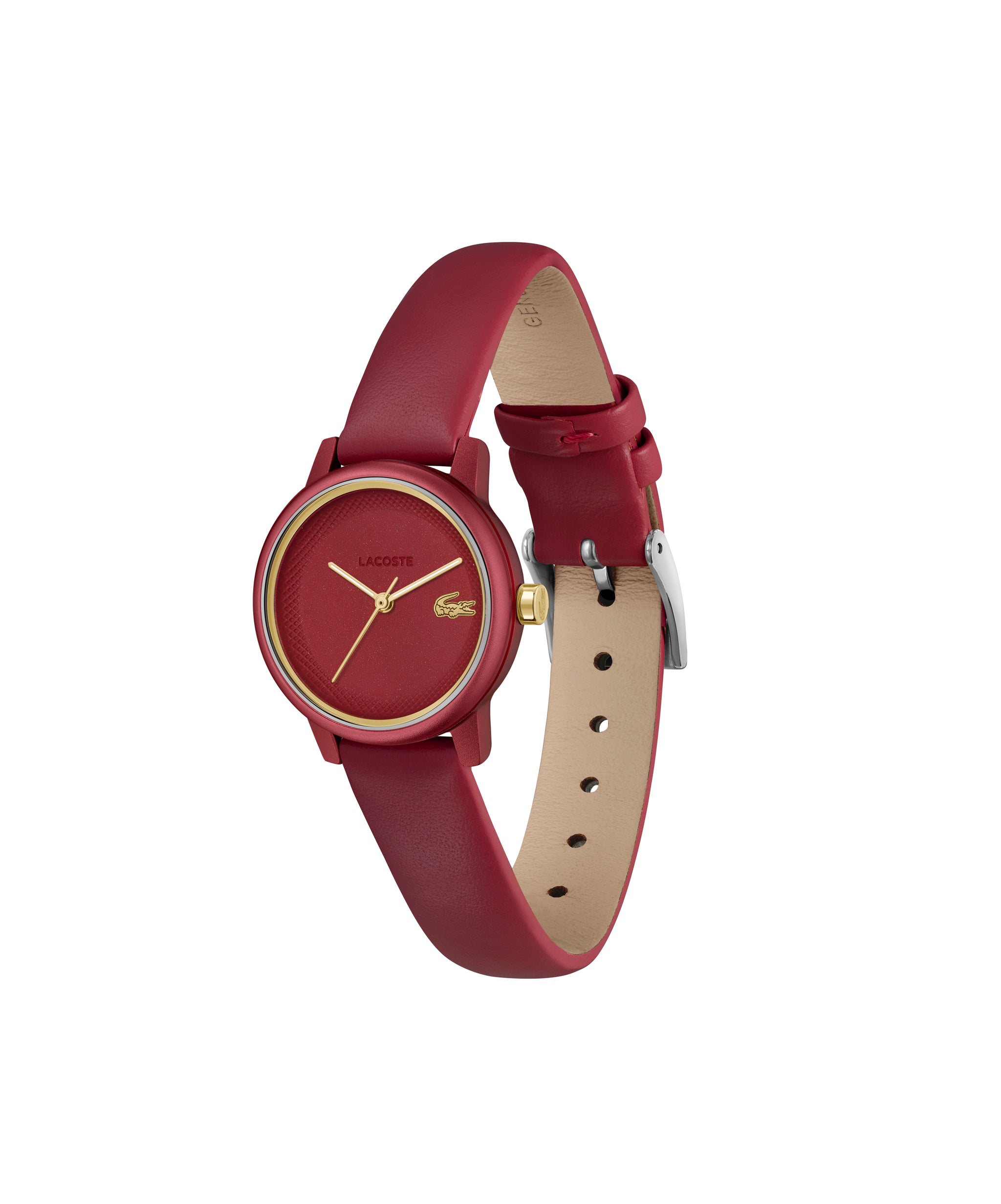 Lacoste L.12.12 SWIFT 28 mm Red Dial Women Watch 2001439
