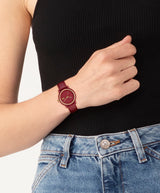 Lacoste L.12.12 SWIFT 28 mm Red Dial Women Watch 2001439