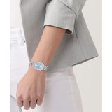 Lacoste Women 23 mm Quartz Analog Blue Dial Silver Stainless Steel Strap Watch 2001440
