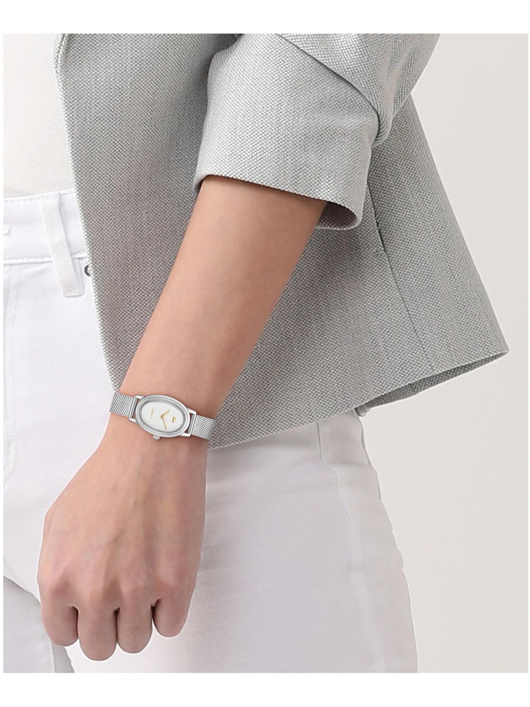 Lacoste Parisienne Silver 22 mm Dial Women Analog Watch 2001452