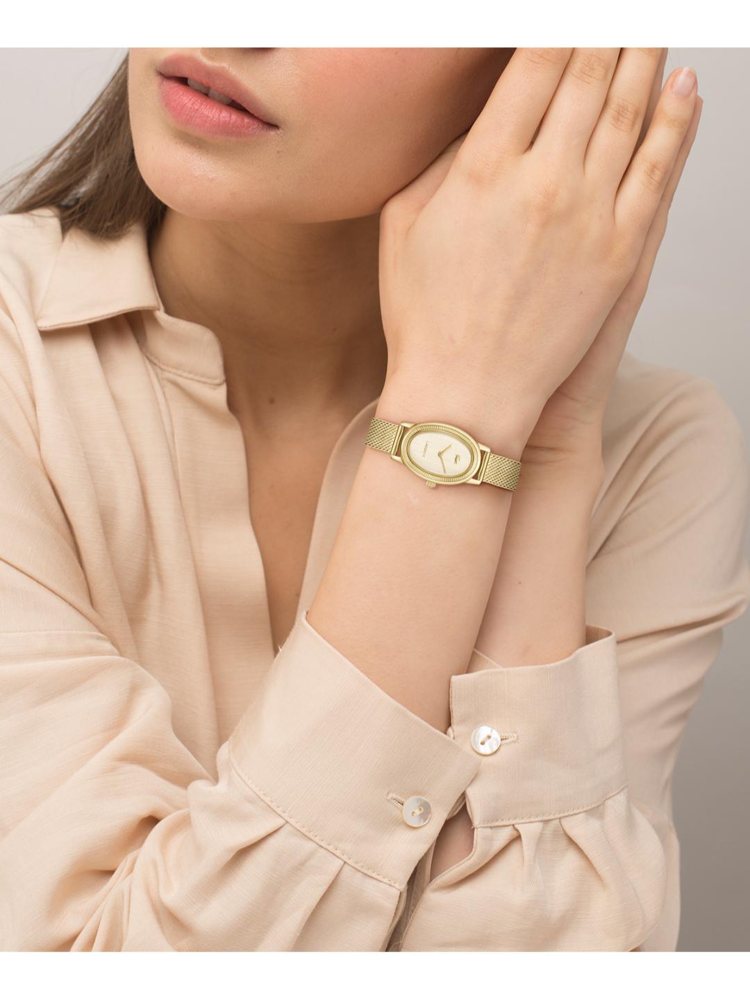 Lacoste Parisienne Gold 22 mm Dial Women Analog Watch 2001453