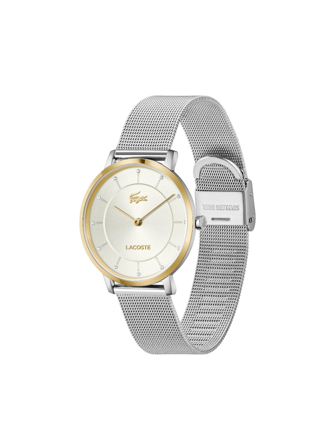 Lacoste Crocorigin Slim Silver 35 mm Dial Women Analog Watch 2001472