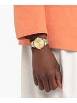 Lacoste Crocorigin Slim Gold 35 mm Dial Women Analog Watch 2001474