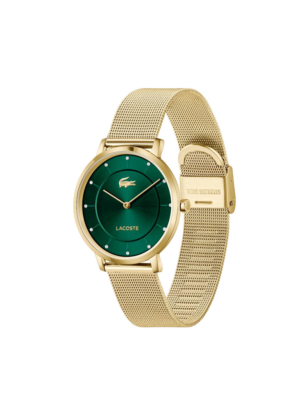 Lacoste Crocorigin Slim Green 35 mm Dial Women Analog Watch 2001475