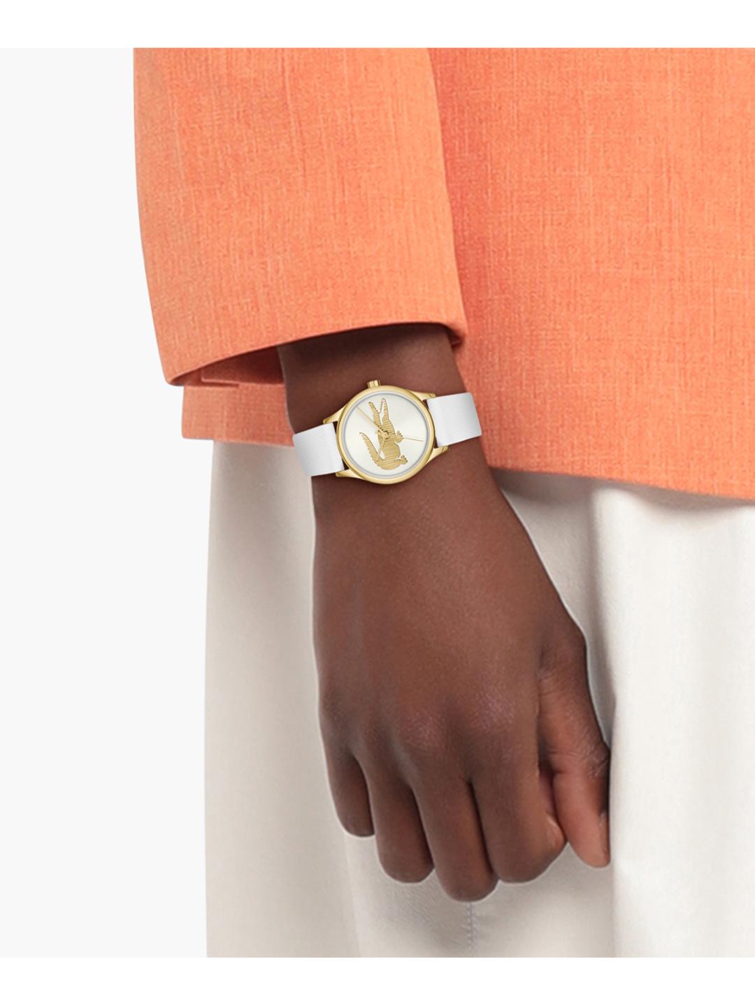 Lacoste Crocodelle White 32 mm Dial Women Analog Watch 2001480
