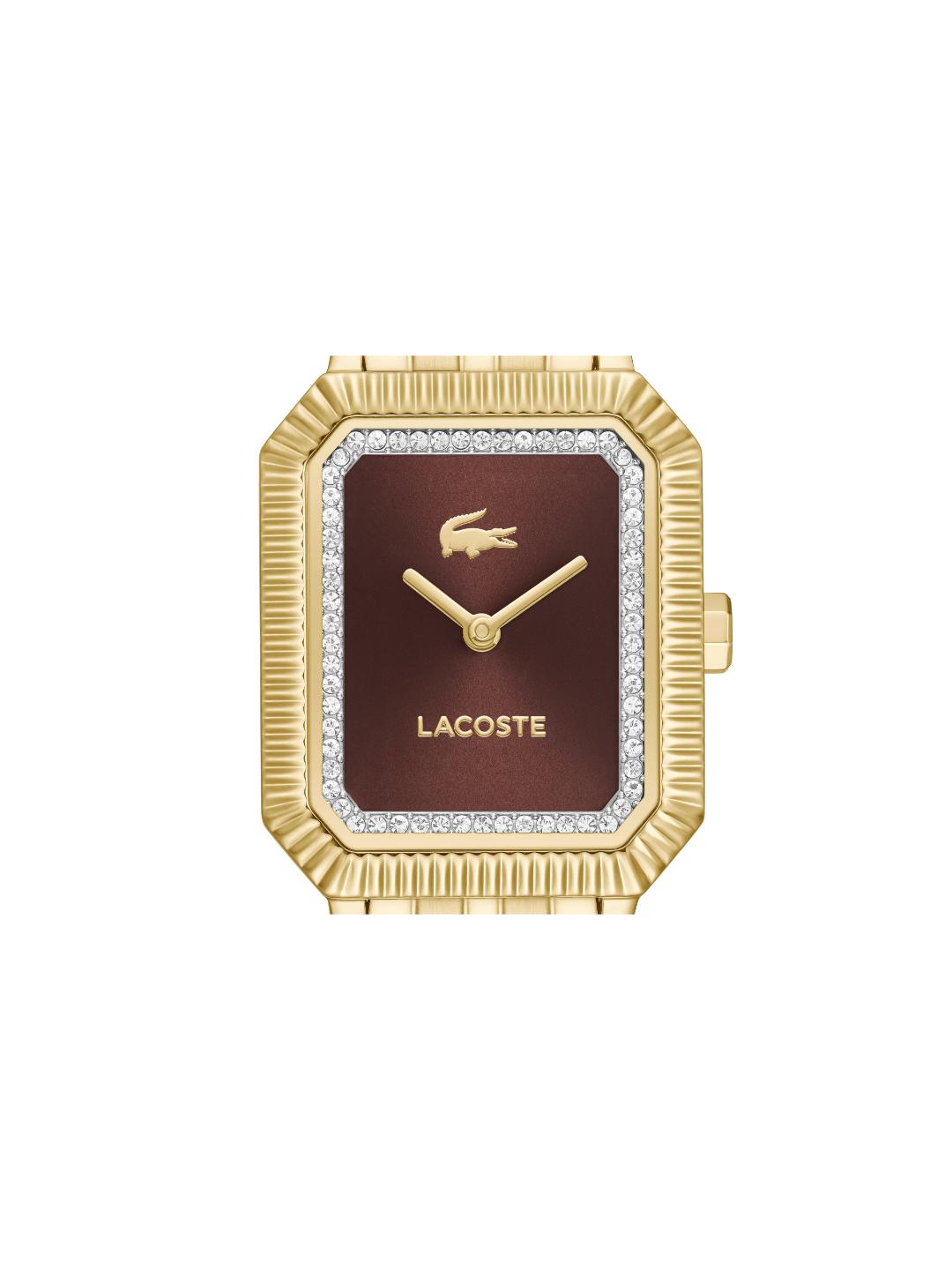 Lacoste Lacoste Parisienne Qtz Basic Chocolate Rectangle Dial Women's Watch - 2001517