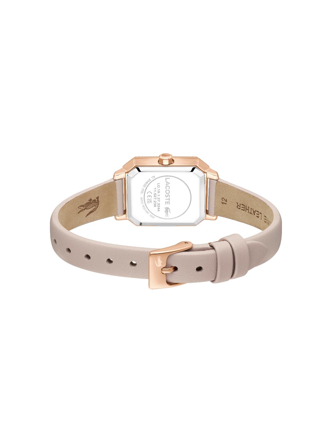 Lacoste Lacoste Parisienne Qtz Basic Silver White Rectangle Dial Women's Watch 2001520