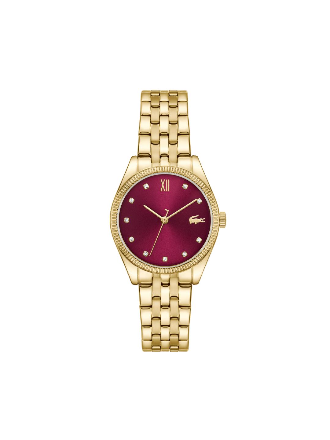 Lacoste Lacoste Parisienne Qtz Basic Burgundy Round Dial Women's Watch 2001522