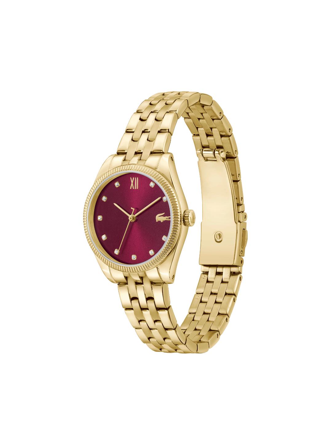 Lacoste Lacoste Parisienne Qtz Basic Burgundy Round Dial Women's Watch 2001522