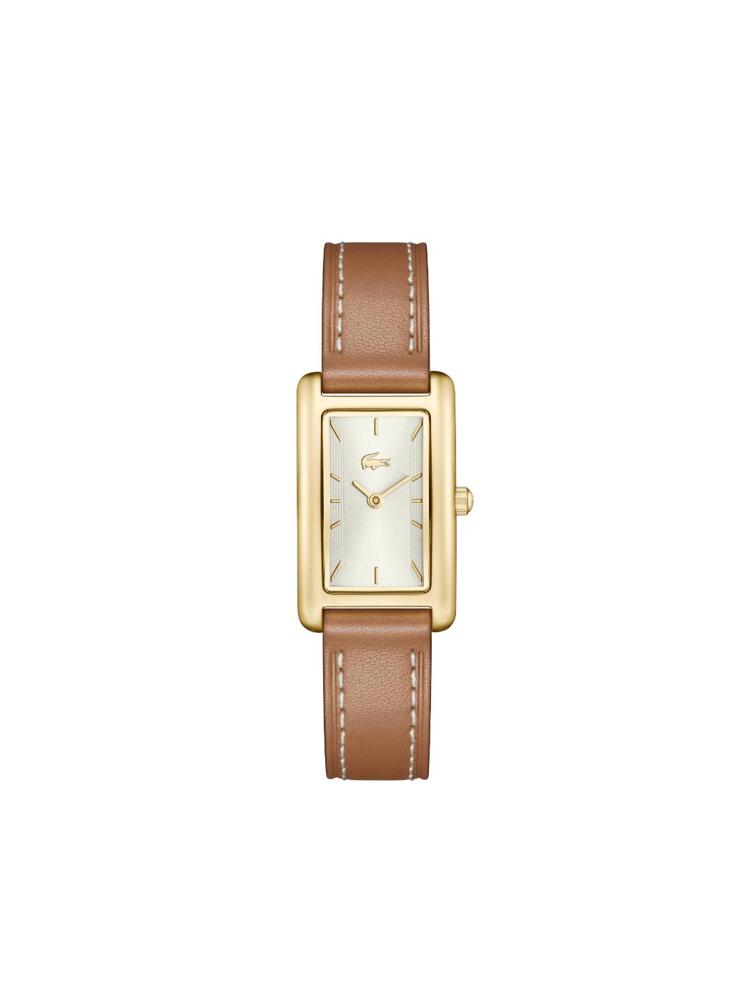 Lacoste Croisette Qtz Basic Silver White Rectangle Dial Women's Watch - 2001523