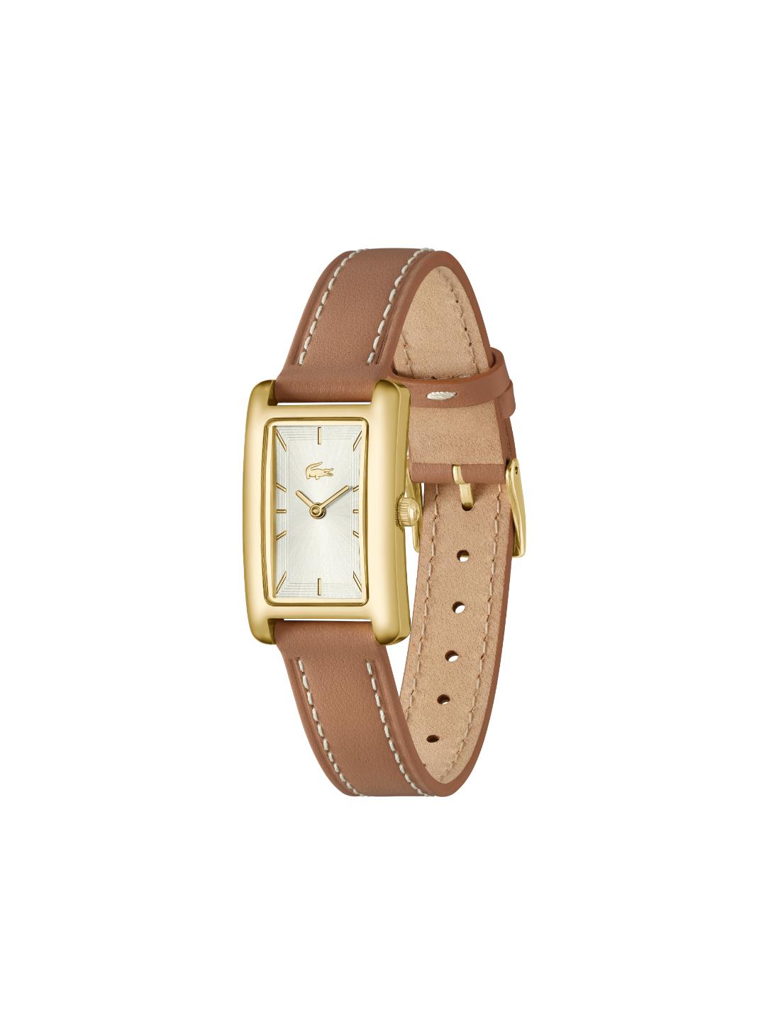 Lacoste Croisette Qtz Basic Silver White Rectangle Dial Women's Watch - 2001523
