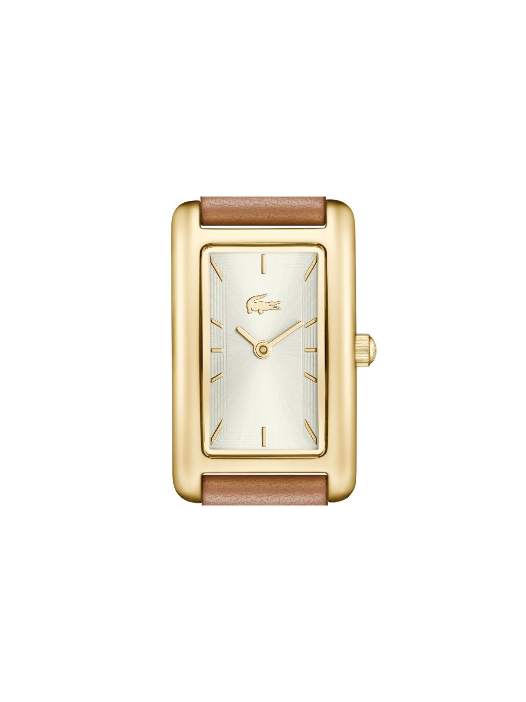 Lacoste Croisette Qtz Basic Silver White Rectangle Dial Women's Watch - 2001523