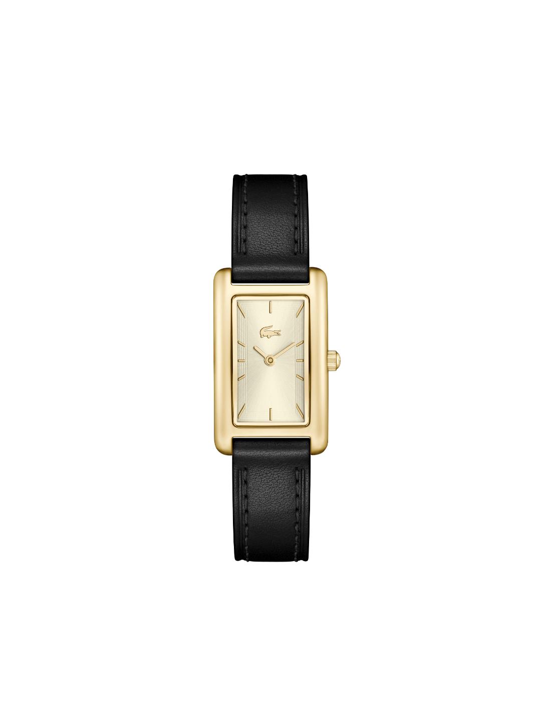 Lacoste Croisette Qtz Basic Gold Rectangle Dial Women's Watch - 2001524