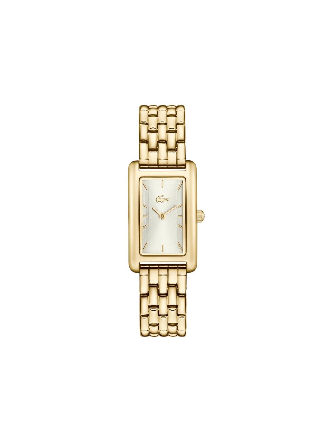 Lacoste Croisette Qtz Basic Silver White Rectangle Dial Women's Watch - 2001526