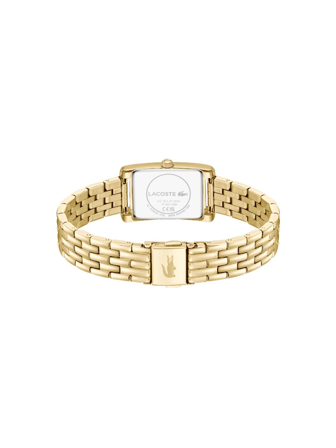 Lacoste Croisette Qtz Basic Silver White Rectangle Dial Women's Watch - 2001526