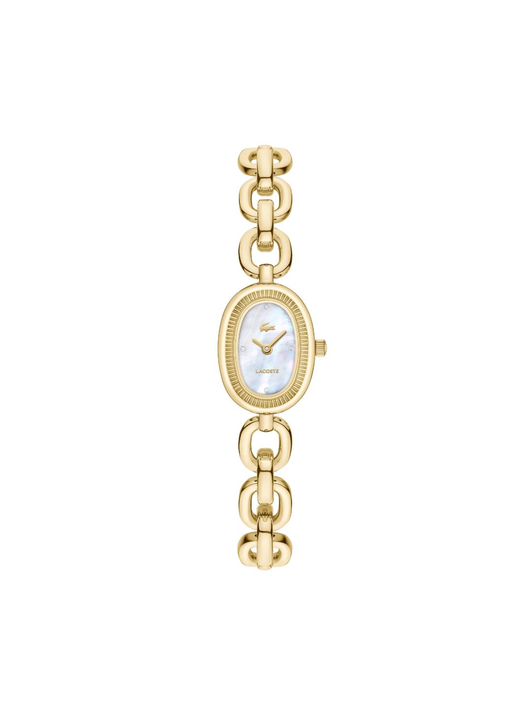 Lacoste Lacoste Parisienne Qtz Basic Mini White Mother Of Pearl Oval Dial Women's Watch - 2001540