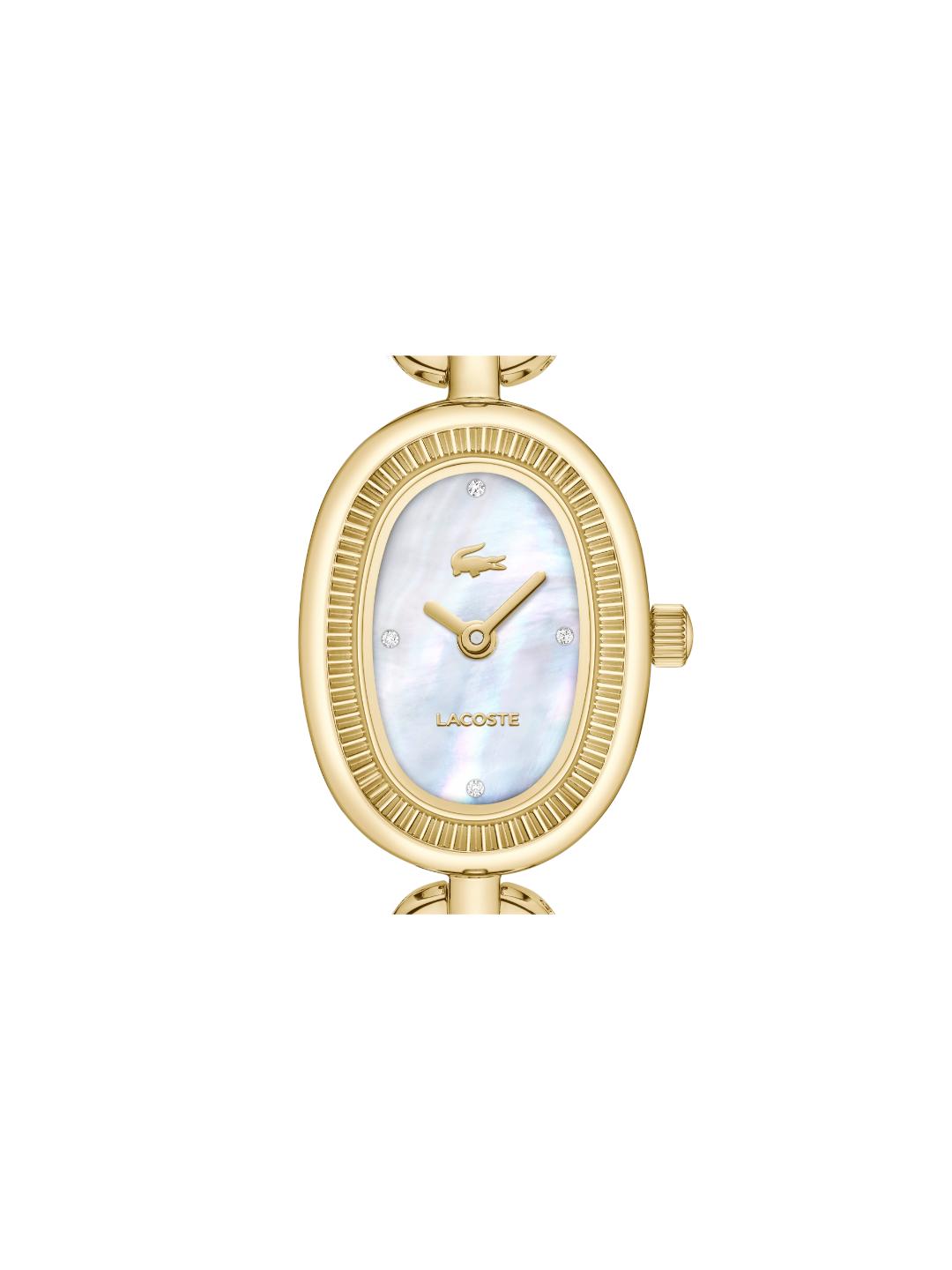 Lacoste Lacoste Parisienne Qtz Basic Mini White Mother Of Pearl Oval Dial Women's Watch - 2001540