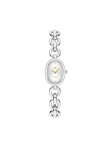 Lacoste Lacoste Parisienne Qtz Basic Mini Silver White Oval Dial Women's Watch - 2001541