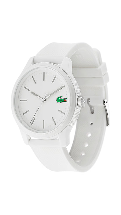 Lacoste 12.12 Qtz Basic 42 mm White Dial Men Watch-2010984