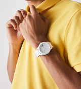 Lacoste L.12.12 Qtz Basic 42 mm White Dial Men Watch 2010984