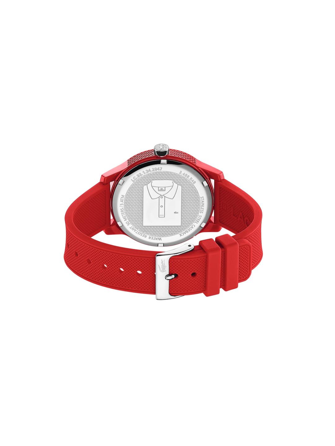 Lacoste 12.12 Red 42 mm Dial Men Analog Watch 2010988