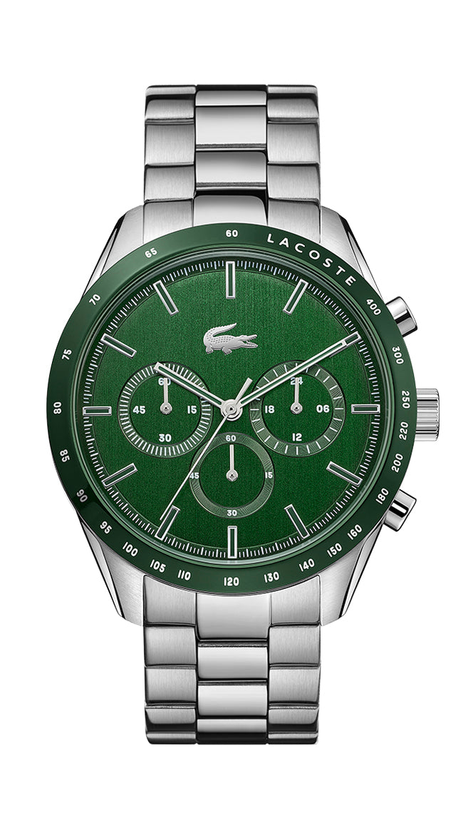 Lacoste BOSTON Qtz Fashion Chrono 42 mm Green Dial Men Watch 2011080