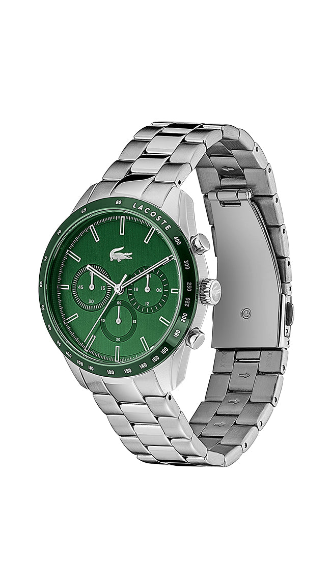 Lacoste BOSTON Qtz Fashion Chrono 42 mm Green Dial Men Watch 2011080