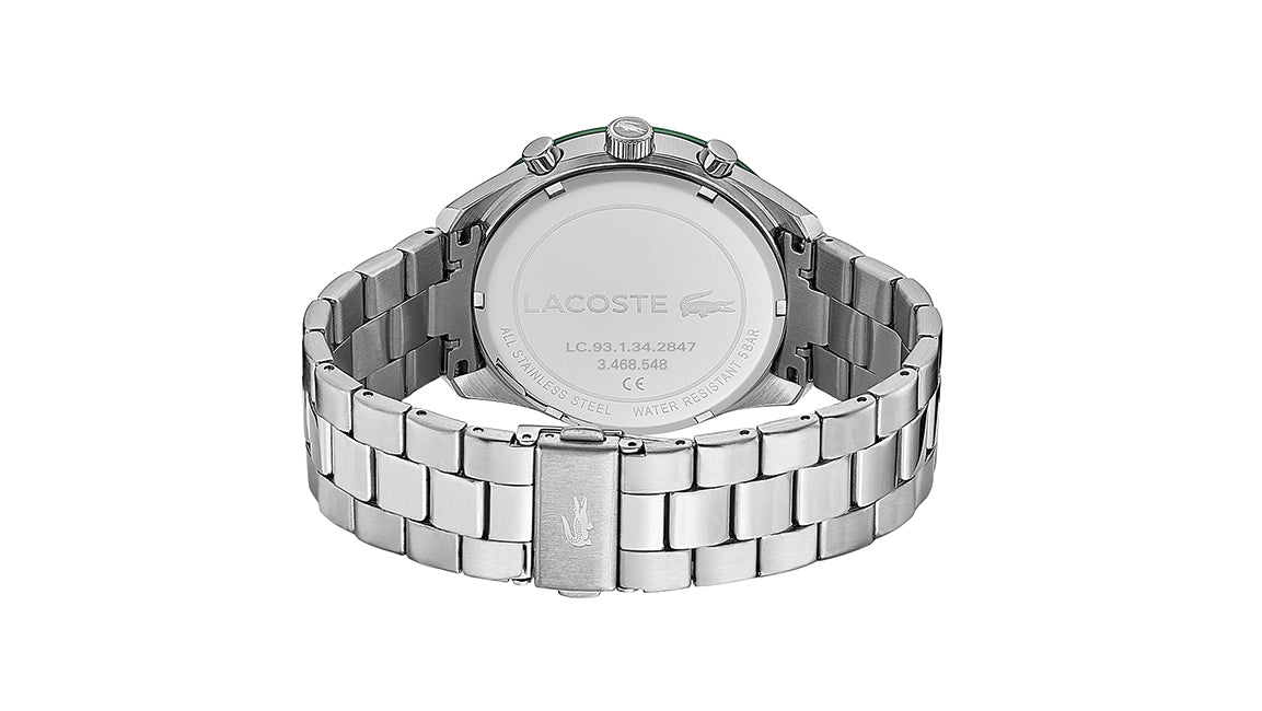 Lacoste BOSTON Qtz Fashion Chrono 42 mm Green Dial Men Watch 2011080