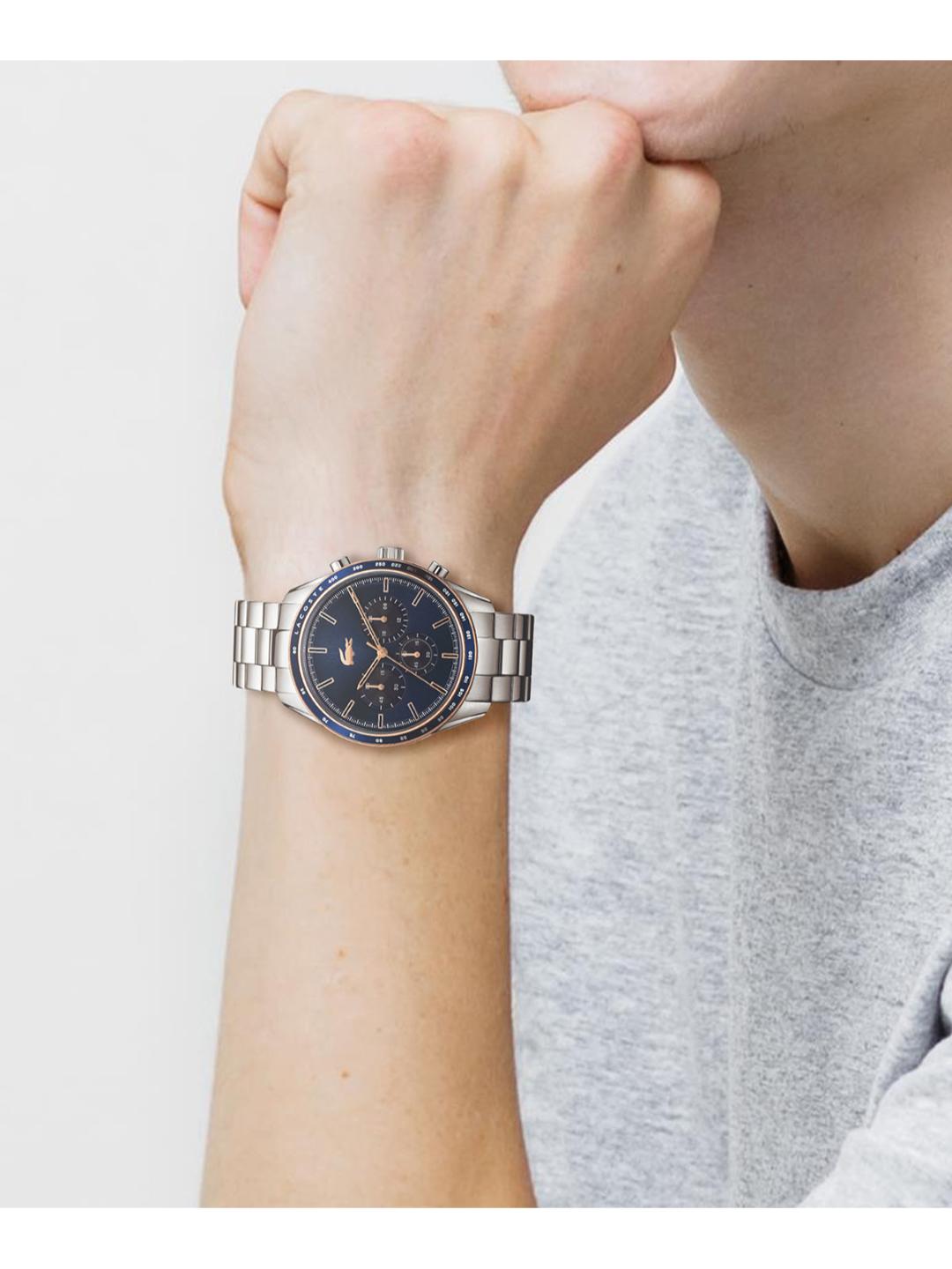 Lacoste Boston Fashion Chrono Blue 42 mm Dial Men Watch 2011081