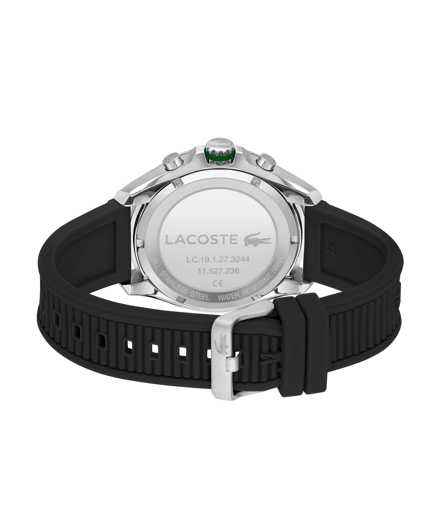 Lacoste Tiebreaker Qtz Fashion Chrono 44 mm Black Dial Men Watch 2011152