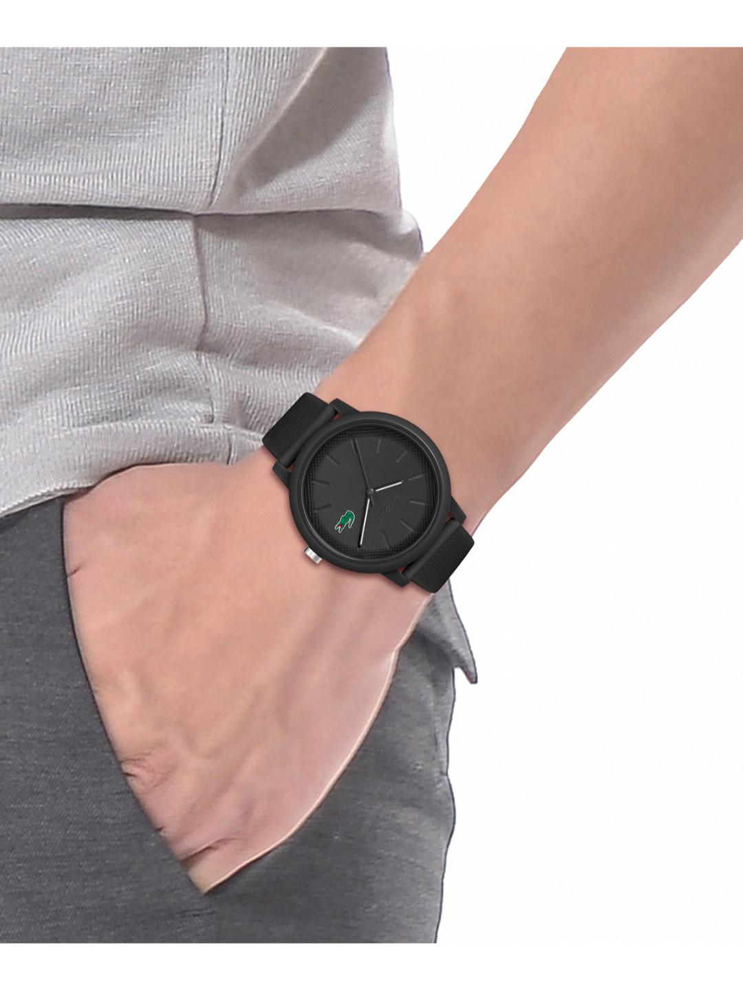 Lacoste 12.12 Black 42 mm Dial Men Analog Watch 2011171