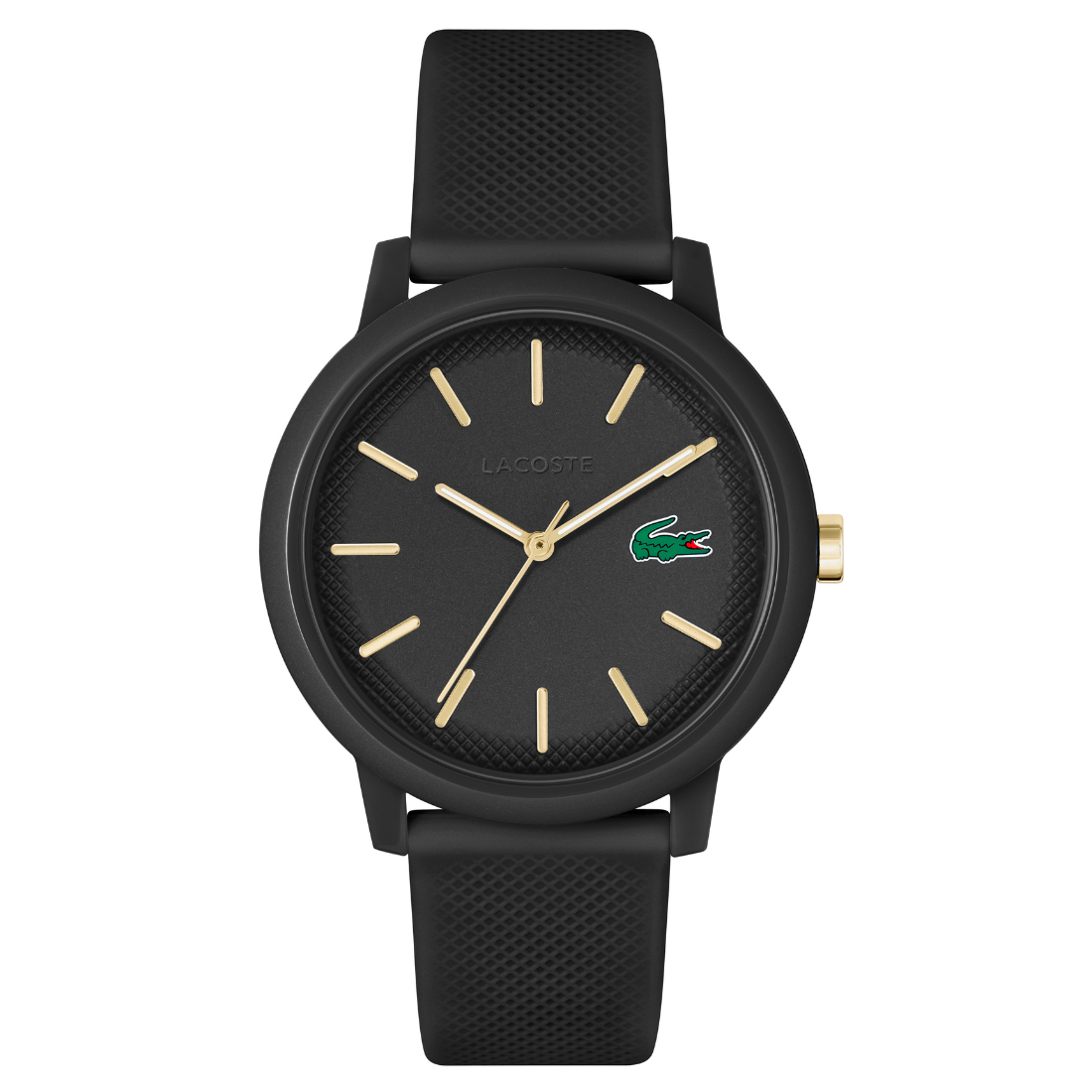Lacoste L.12.12 Qtz Basic Black 42 mm Dial Men Watch 2011233