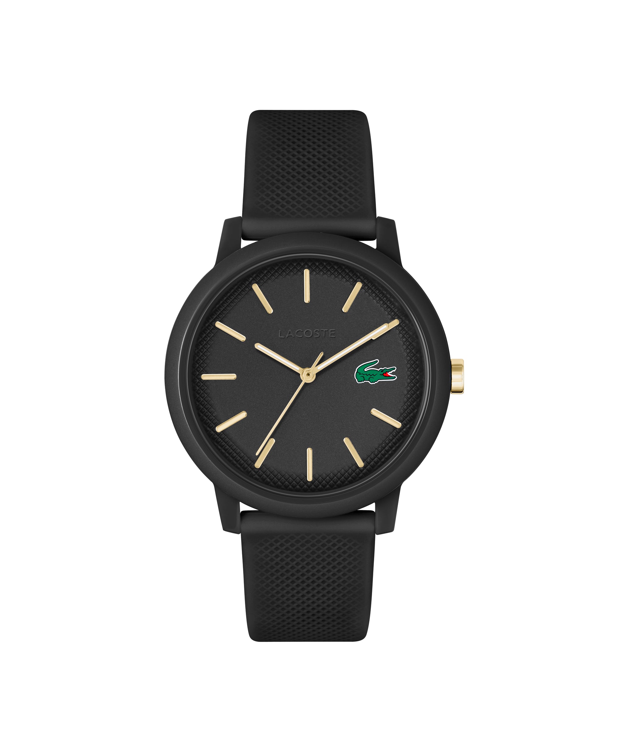 Lacoste L.12.12 Qtz Basic Black 42 mm Dial Men Watch 2011233