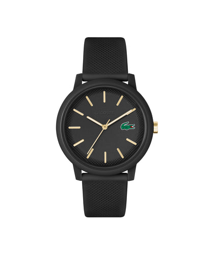 Lacoste Lacoste.12.12 Qtz Basic Black 42 mm Dial Men Watch- 2011233