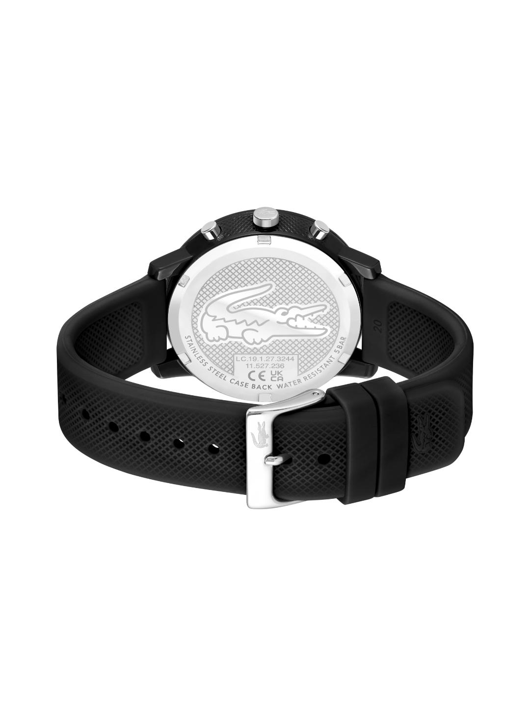Lacoste 12.12 Chrono Fashion Black 43 mm Dial Men Watch 2011243