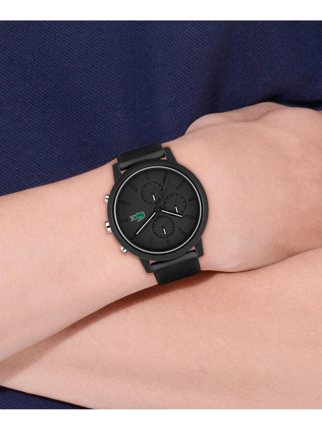 Lacoste 12.12 Chrono Fashion Black 43 mm Dial Men Watch 2011243