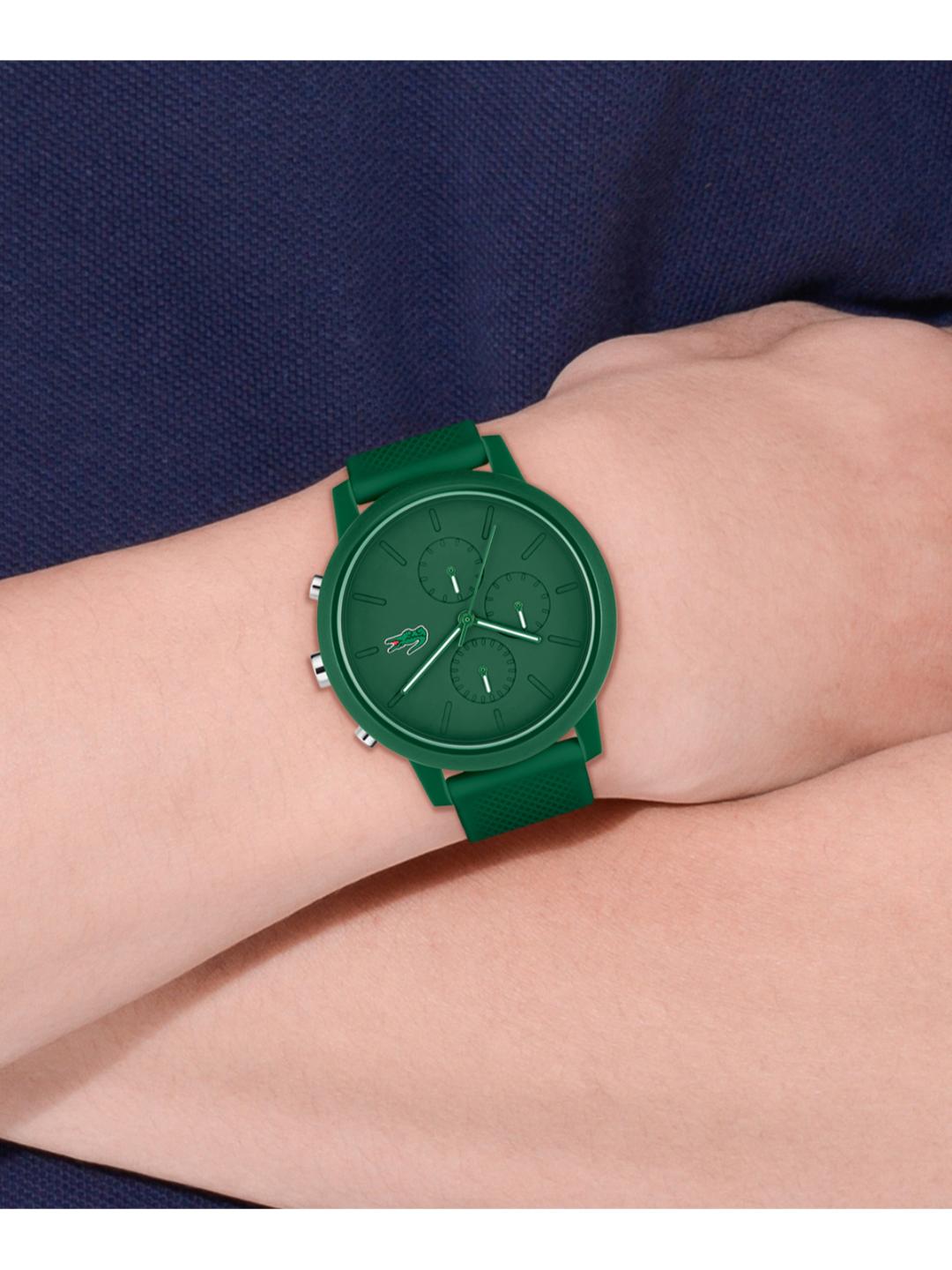 Lacoste Lacoste.12.12 Chrono Qtz Fashion Chrono Green Round Dial Men's Watch 2011245