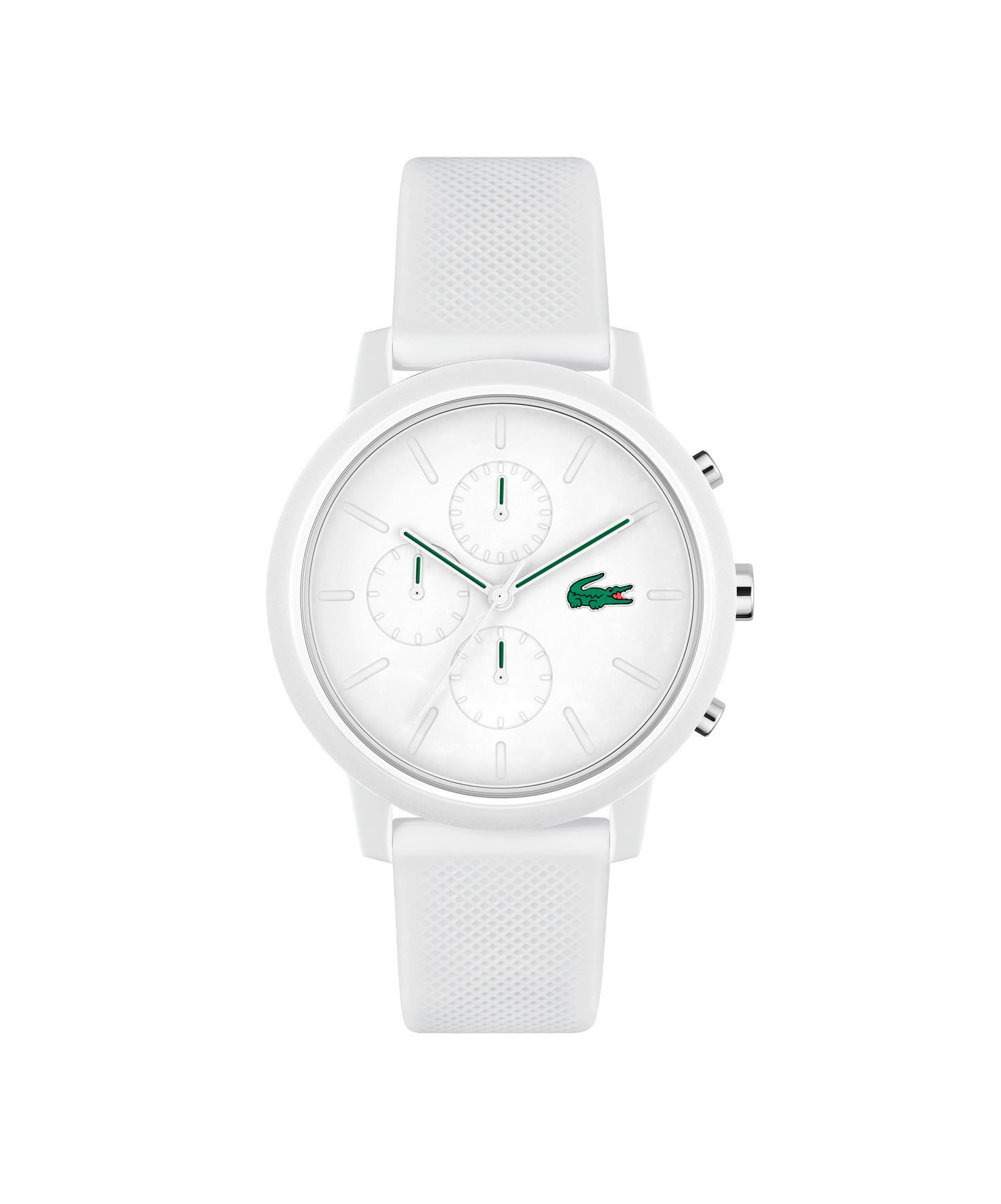 Lacoste L.12.12 CHRONO 43 mm White Dial Men Watch 2011246
