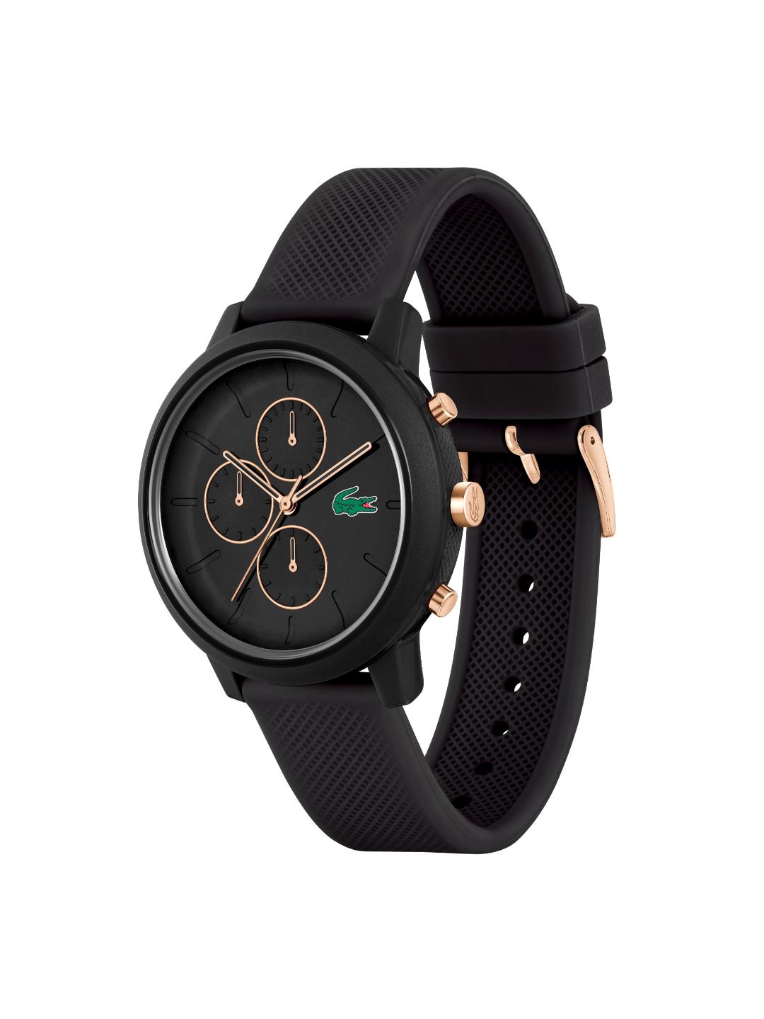 Lacoste 12.12 Chrono Fashion Black 43 mm Dial Men Watch 2011247